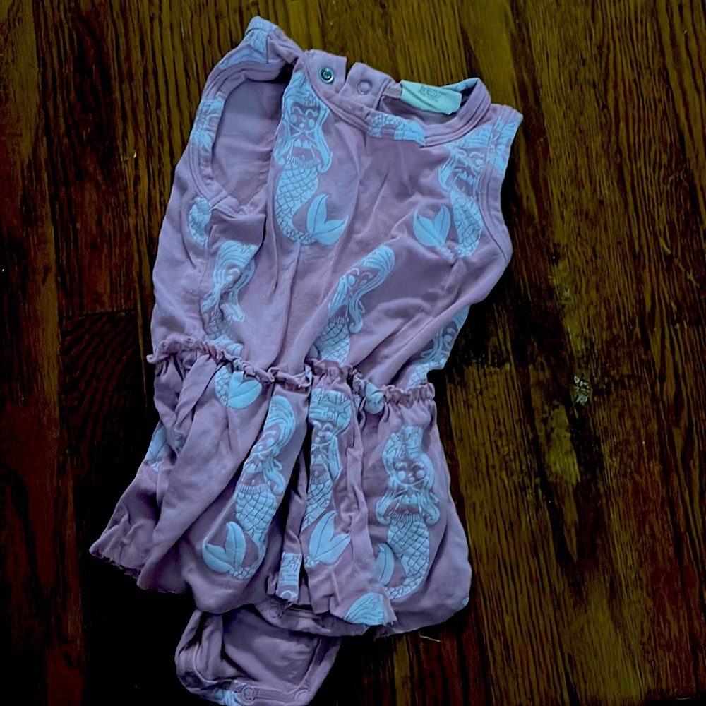 Spearmint love bodysuit with skirt mermaid pattern